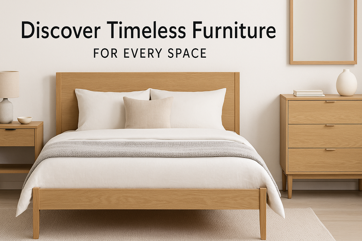 Bed Wooden Without Storage Seesam Wood