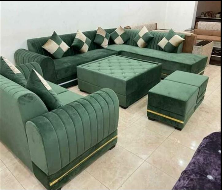 Luxury Sofa Swing with Round Handle & Elegant Lining Design