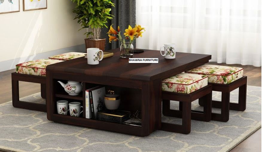 Center Table Style for Home two stool - Image 2