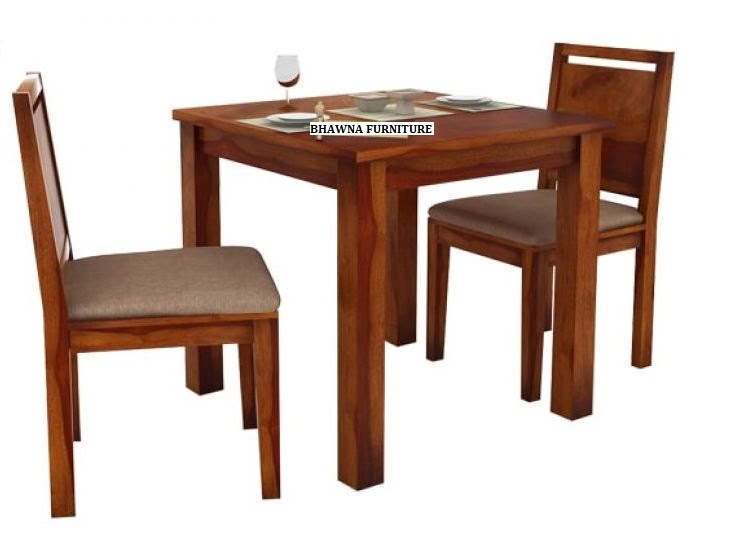 Solid Dining Table With 2Chairs - Image 2