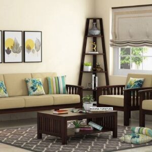 Wooden Designer Sofa Set 5-Seater