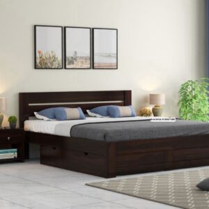 Seesam Wooden Storage bed Brown looking Bed