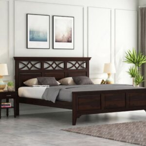 Best Brown Wooden Bed Without Storage