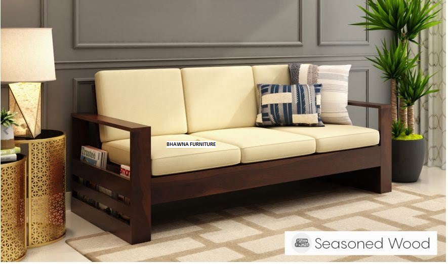 Wooden King Style Sofa Set 5 Seater - Image 2