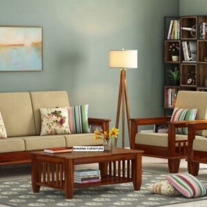 Wooden Designer Sofa Set Seesam