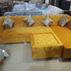 yellow design L Sofa Sets