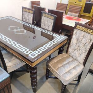 Solid wood Dining With 6 Chairs Saguwan