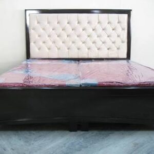 Upholstery Double bed with White Head Cushion