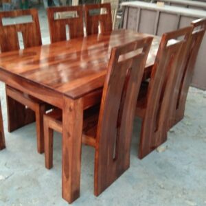 Dining Table With Chairs 6 Seat Seesam Wooden