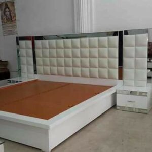 Box Style Designer bed in PU Polish