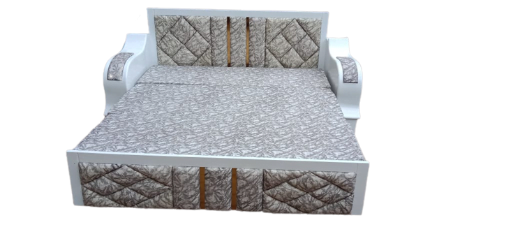 Sofa-Cum-bed With Storage White Color - Image 3