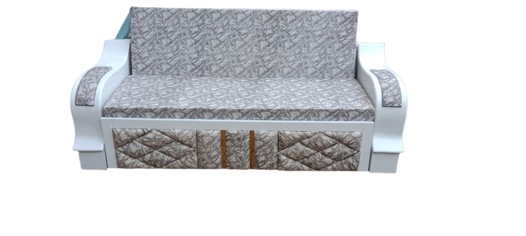 Sofa-Cum-bed With Storage White Color - Image 2