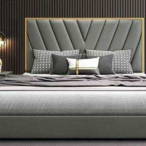 Upholstery Double bed with Head Cushion