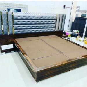 Upholstery Double bed With Low Floor