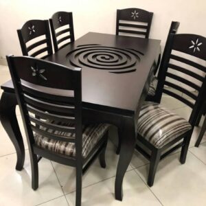 Solid Dining With 6 Chairs Saguwan Brown