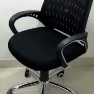 Short back net design chair